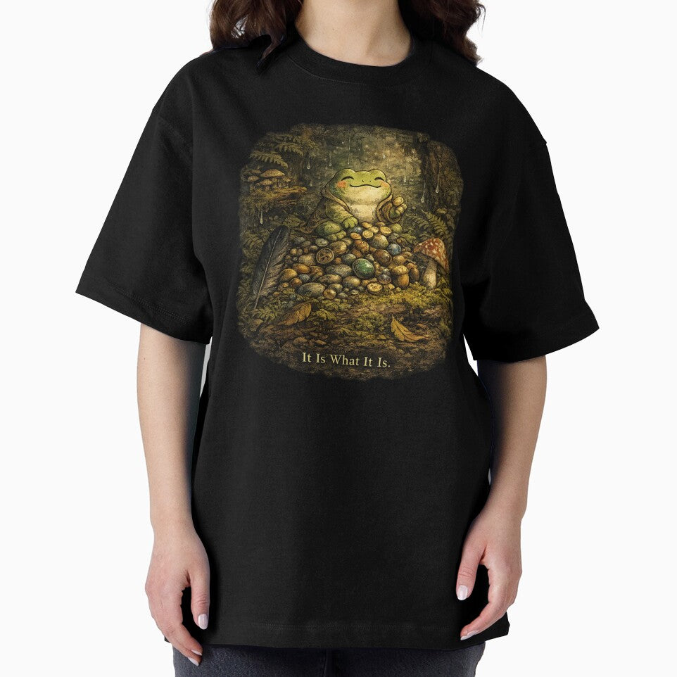 Goblincore Frog Hoard Collector – Whimsical Forest Treasure Art | Goblincore Frog Gift by irfanshikh