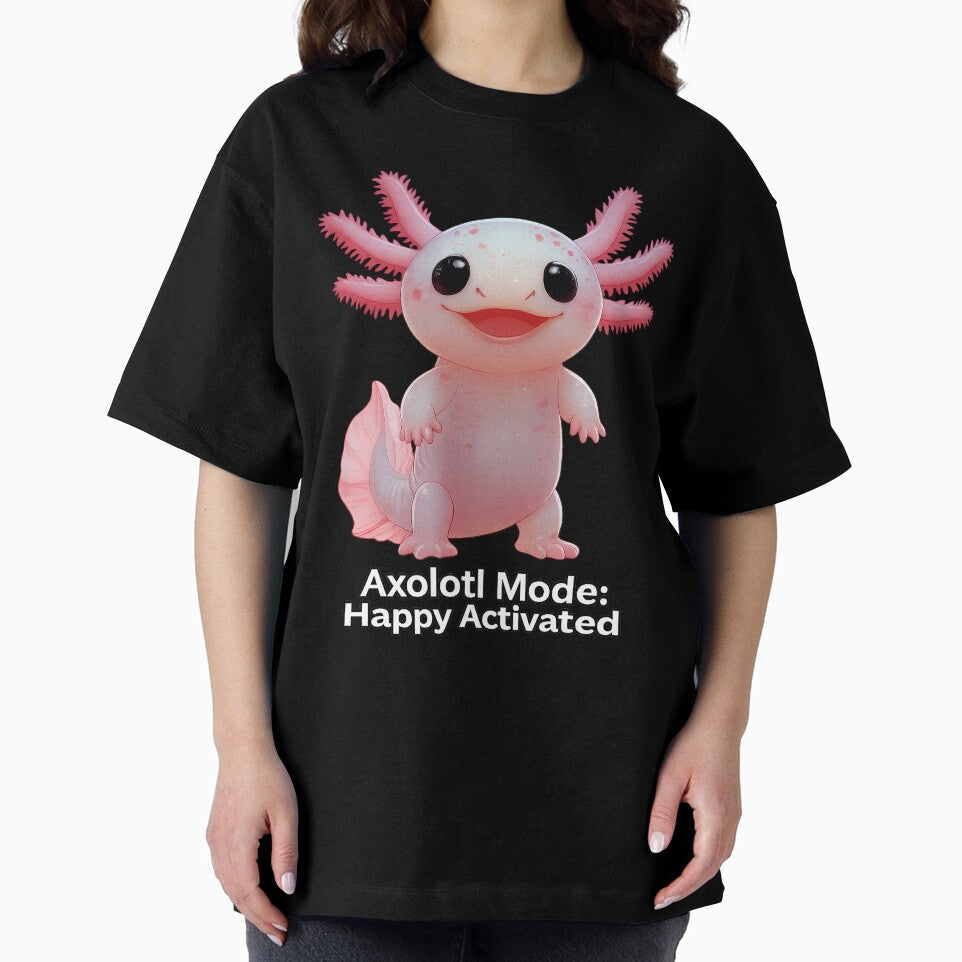 Axolotl Mode Happy Activated Sweatshirt by Cat-butt-shirts