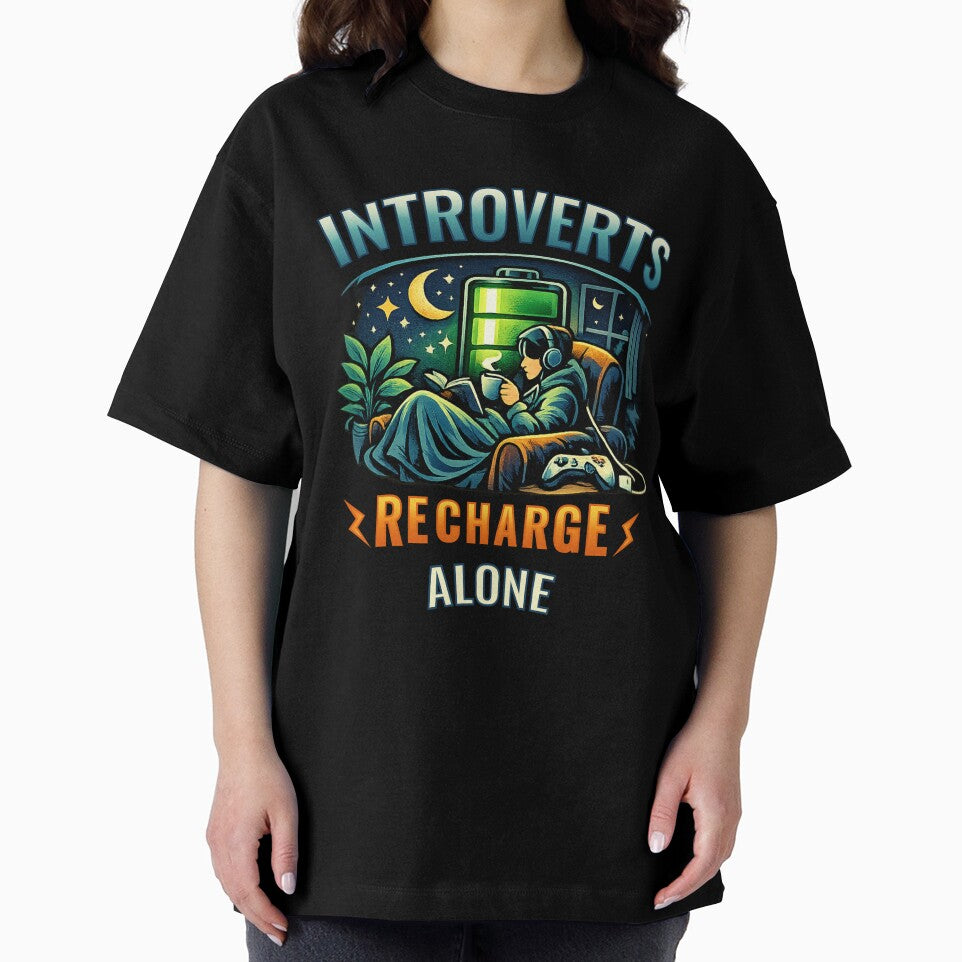 Introverts Recharge Alone Funny Introvert Humor Meme Homebody Lifestyle Design by Nubrixa-Studio