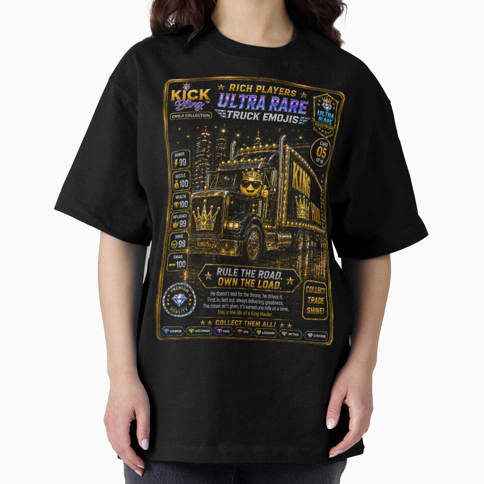Kick Bling Emojis Collection  King Haul #5 Trading Card T-Shirt by Accessgrantedco