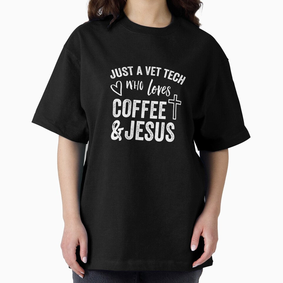 Just A Vet Tech Who Loves Coffee And Jesus, Vet Tech by Cariocas