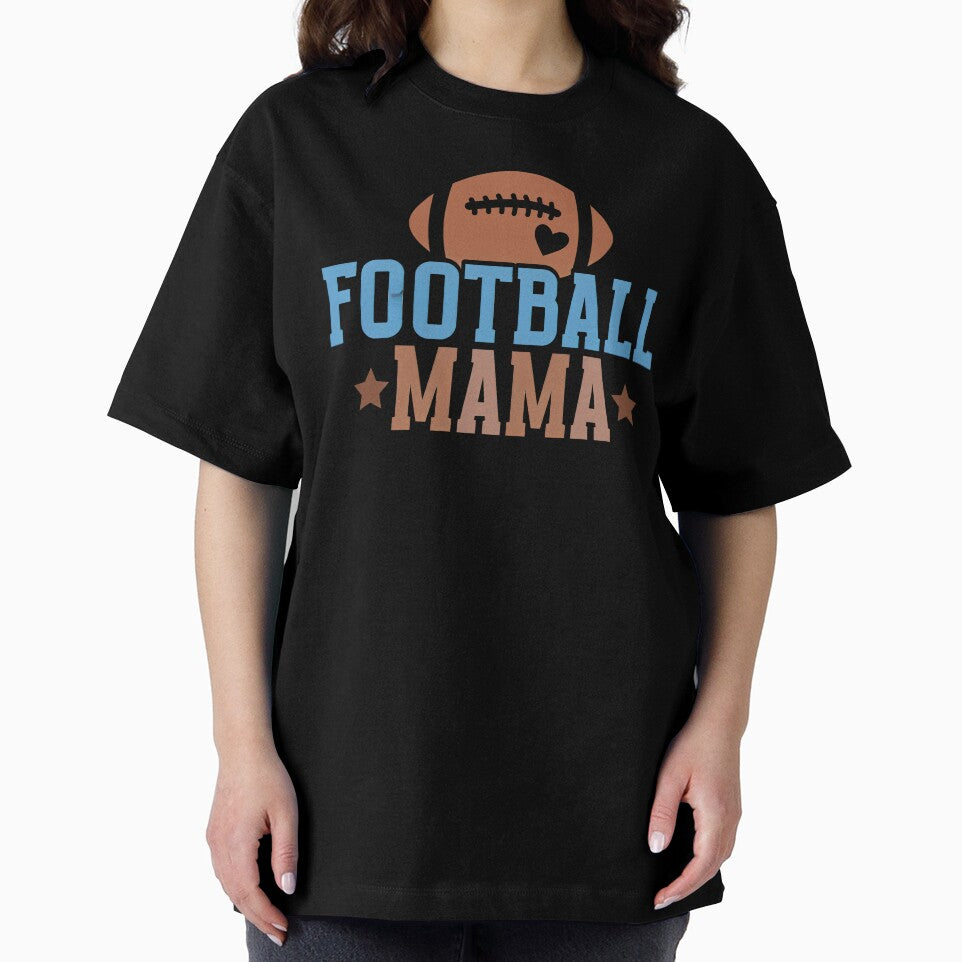 Brown and Blue Football Mama by AlienOccupation