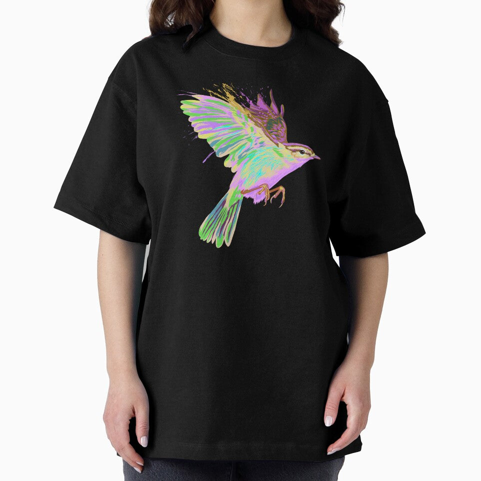Colorful Splash Flying Bird Warbler by alwe-designs