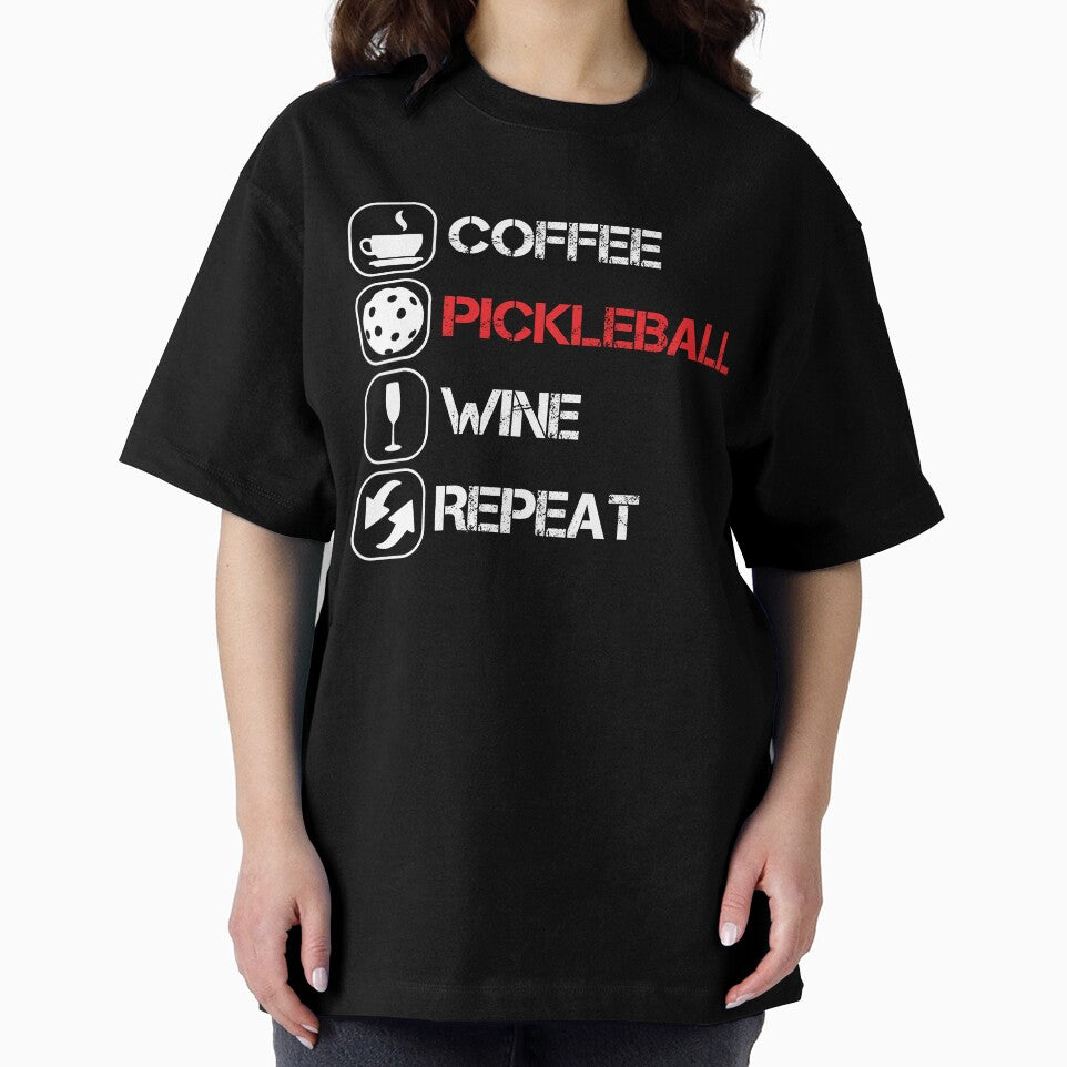 Coffee Pickleball Wine Repeat by Michael8t6