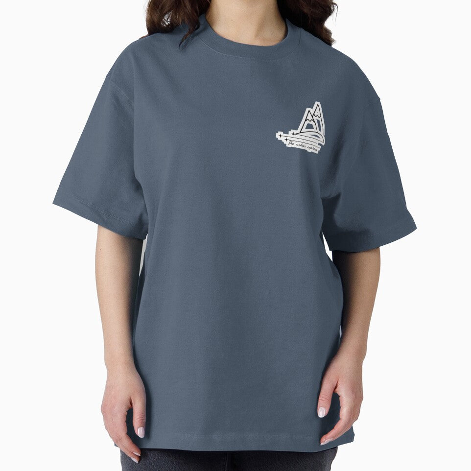 Minimalist Mountain Line Art Sticker - Aesthetic Urban Explorer Adventure Design by The Urban Explorer