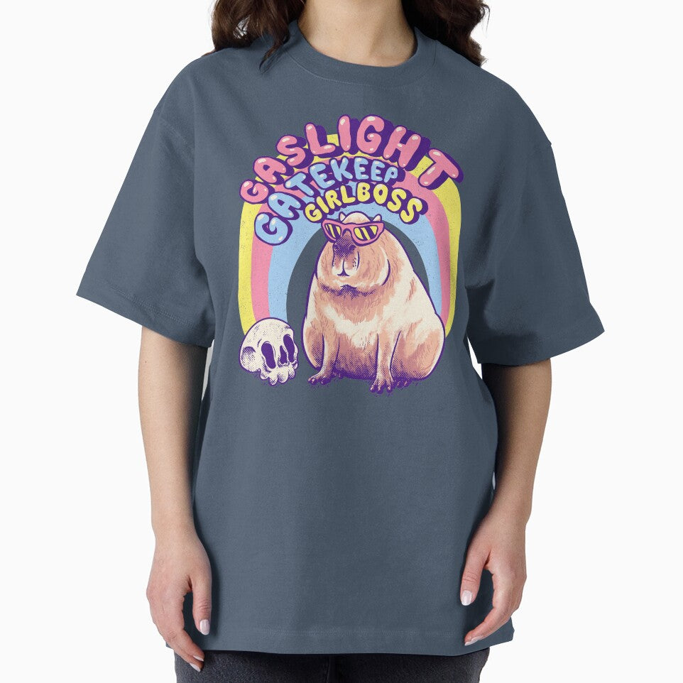 Capybara - Gaslight Gatekeep Girlboss | Karen Sunglasses memes Christmas Capybaras Capy My Spirit Animal ok i pull up Pet Mat Bandana Got Drip Baby Capy Yuzu Orange on head Coconut Doggy Doge Dog by Any Color Designs