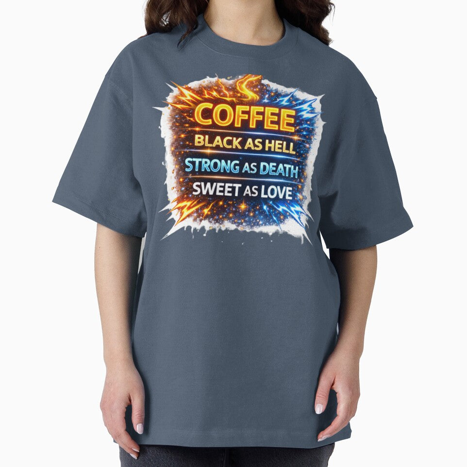 COFFEE Black as Hell Strong as Death Sweet as Love by Nika Art Studio