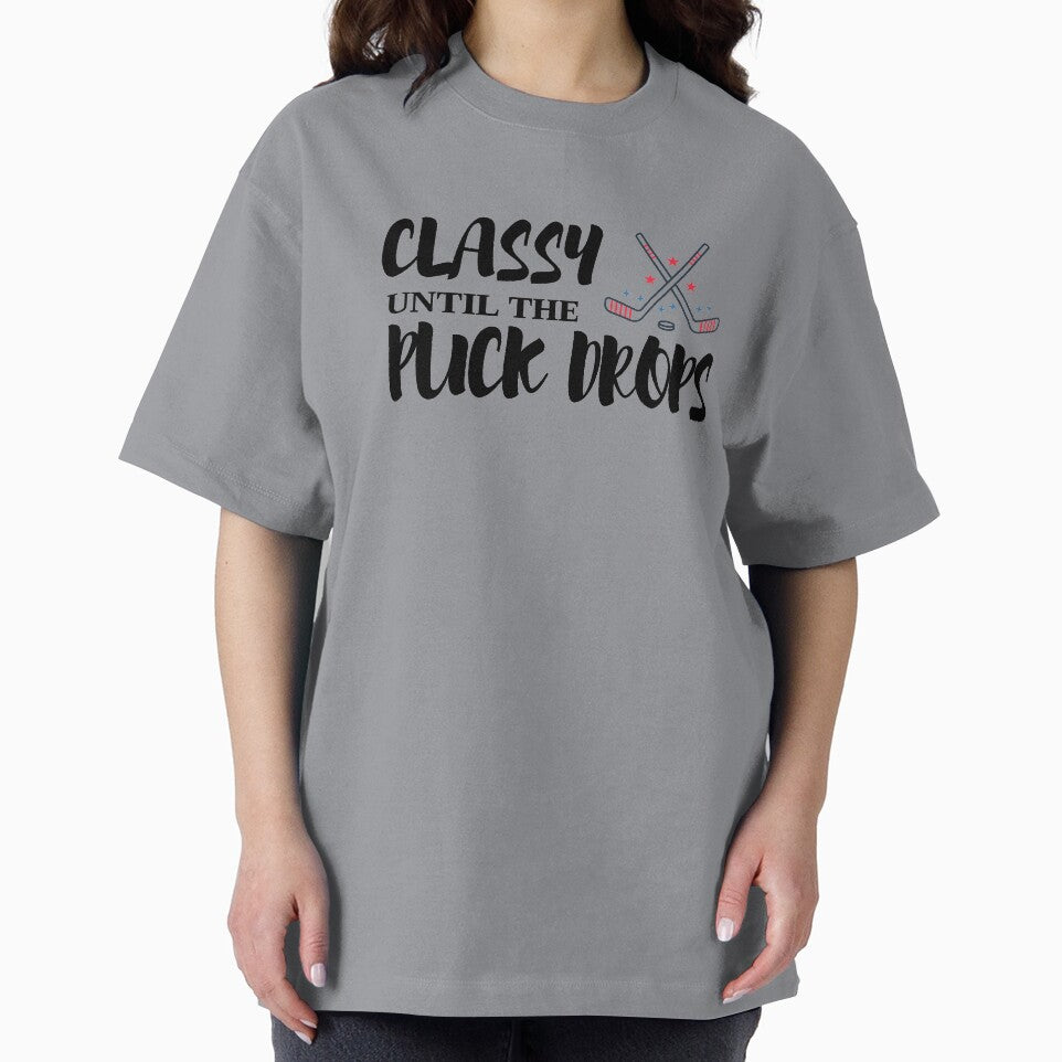 Classy Until The Puck Drops, Hocky mom, Classy Until The Puck Drops shirt, Classy Until The Puck Drops mask, Hocky mom shirt, Hocky mom mask, Hockey puck shirt, Hockey puck mask by T. MINISTRY
