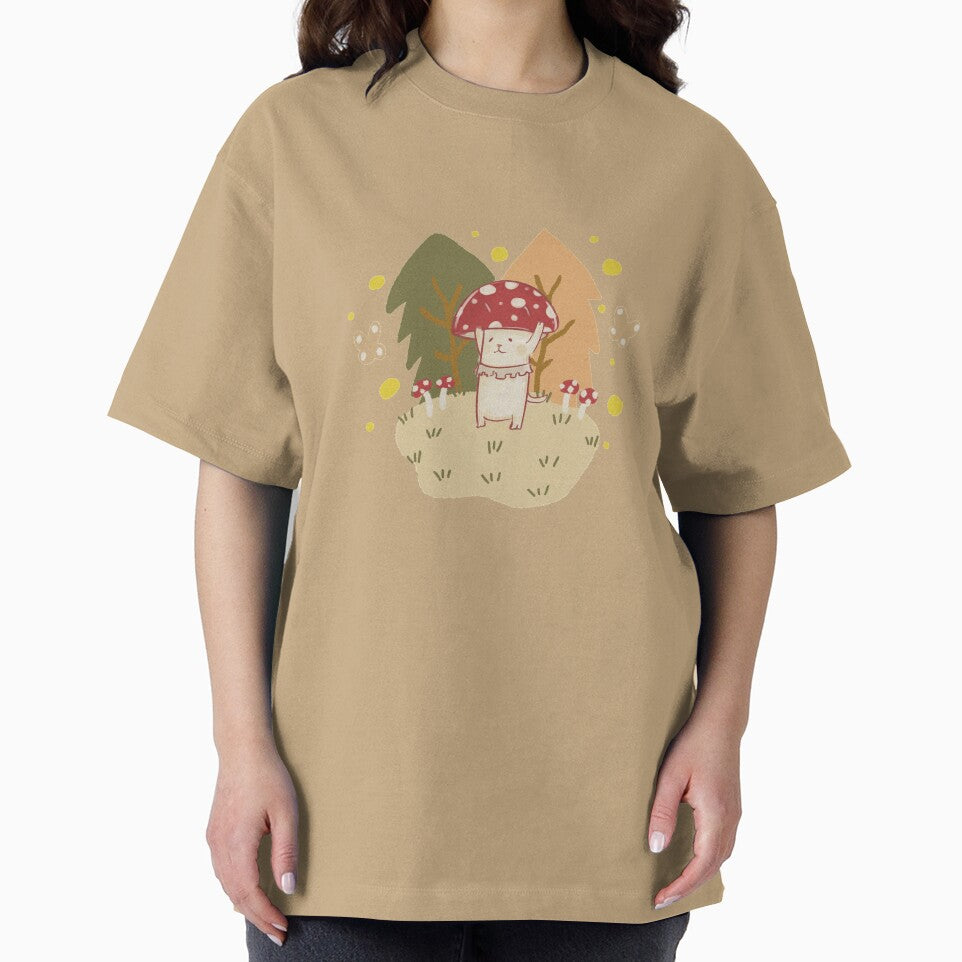 Mushroom cat in the fairy forest by Sweets-trolley