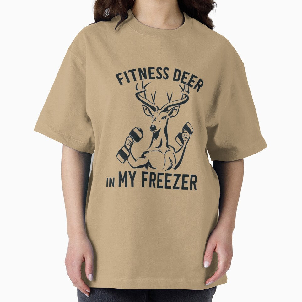 Fitness Deer in My Freezer Elegant Cursive by Pawel Oska