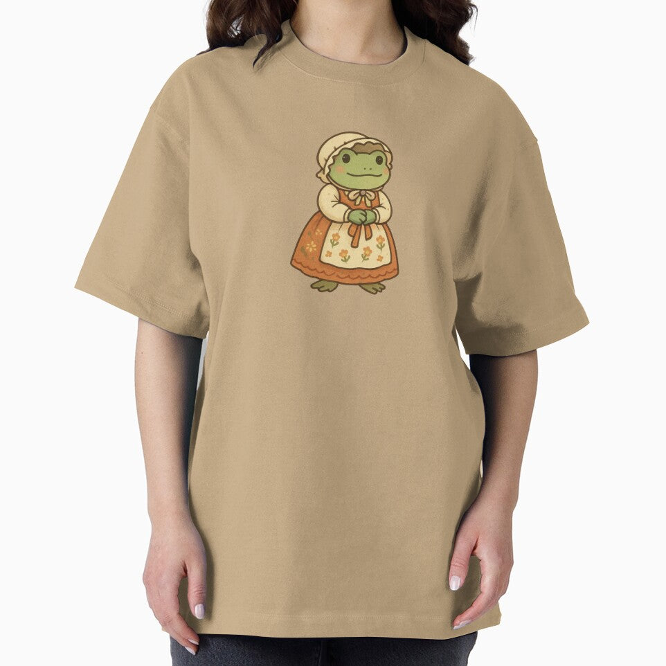 Cottagecore Frog Grandma in Floral Dress by Snacky Paws
