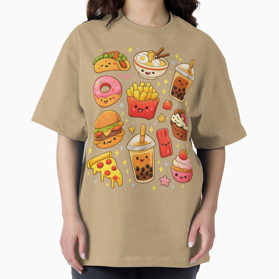 Kawaii Food Party – Cute Smiling Fast Food Characters by TheRaiShop