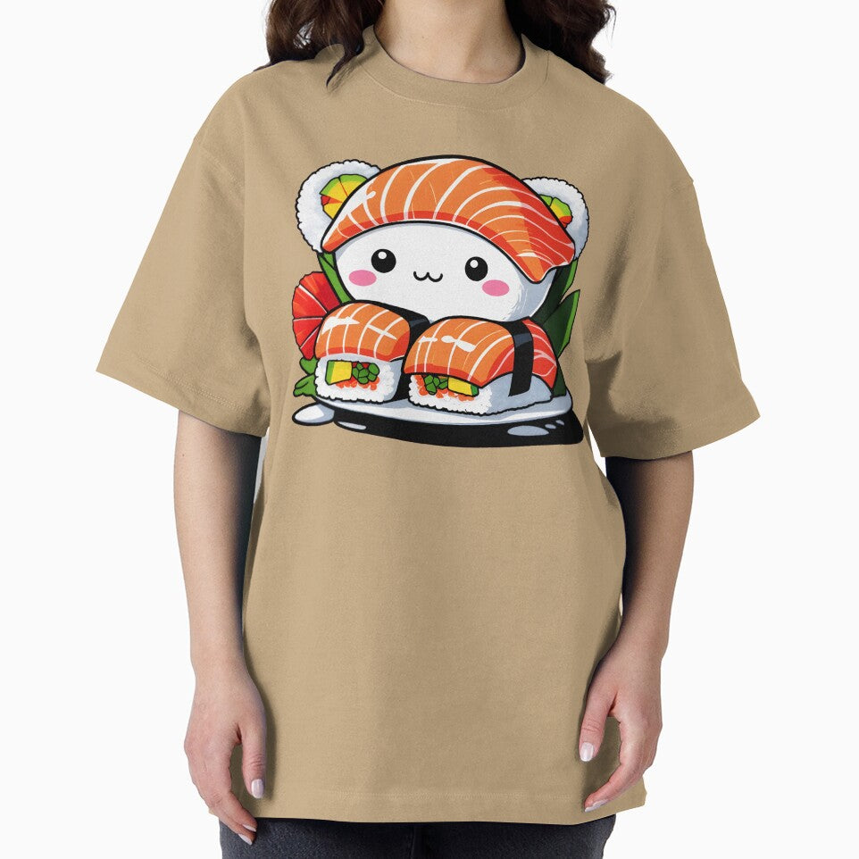 Cute Kawaii Sushi Japanese Food Character Illustration by Chibloom
