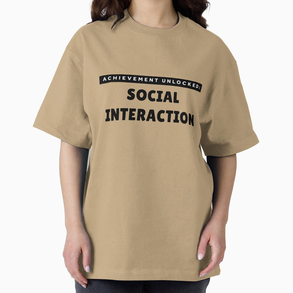 Achievement Unlocked Social Interaction – Funny Introvert Gaming Humor Gift by Hello Hobbies