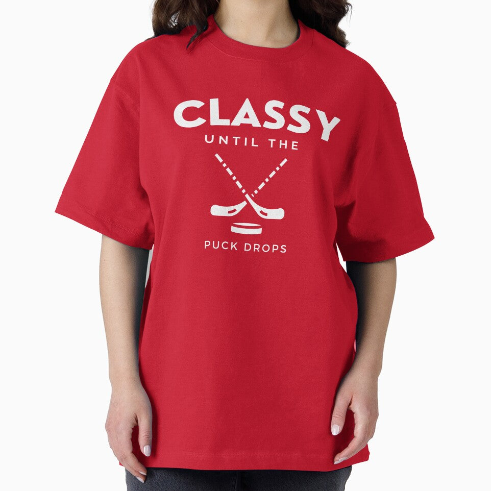 Classy Until The Puck Drops l Hockey girl by Sujitra  Romyen