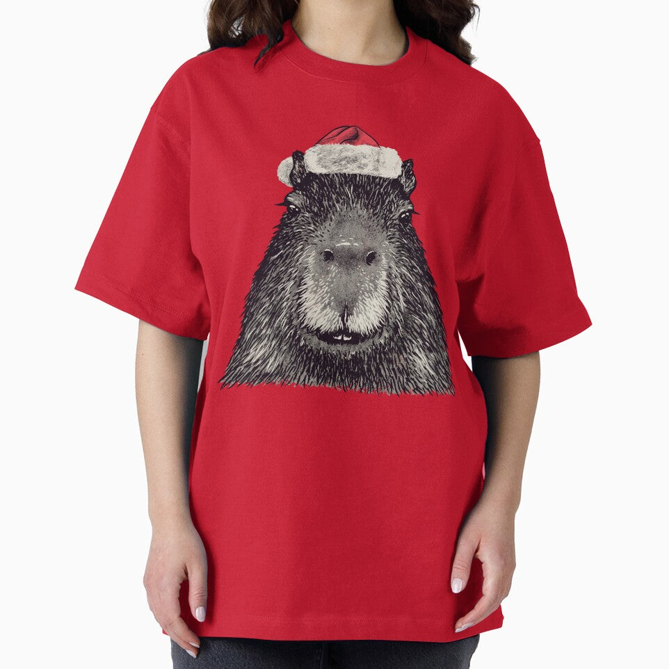 Capybara Christmas | Christmas Capy | His Name is Gort | Portrait by Any Color Designs