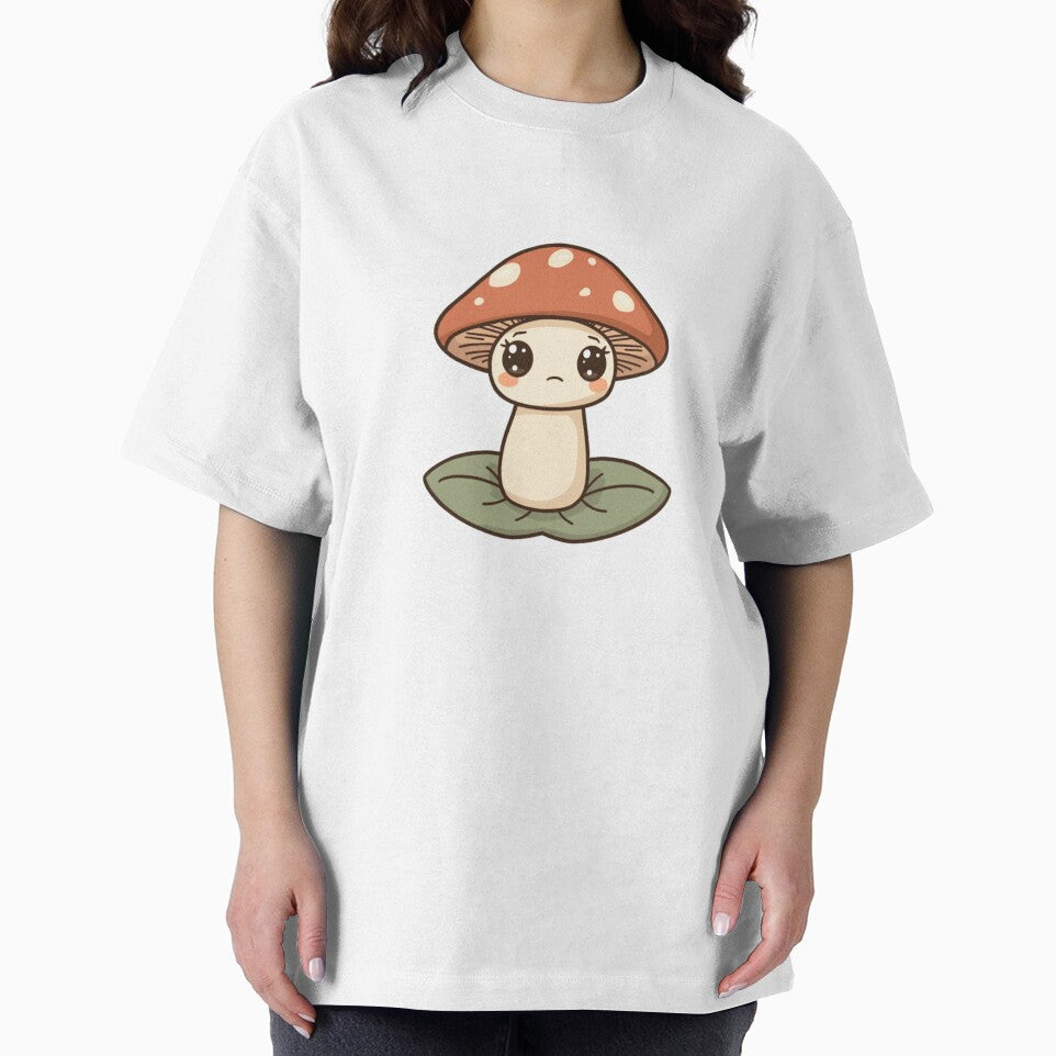 Sad Mushroom Cottagecore Sticker | Cute Forest Aesthetic by abi-not-abby