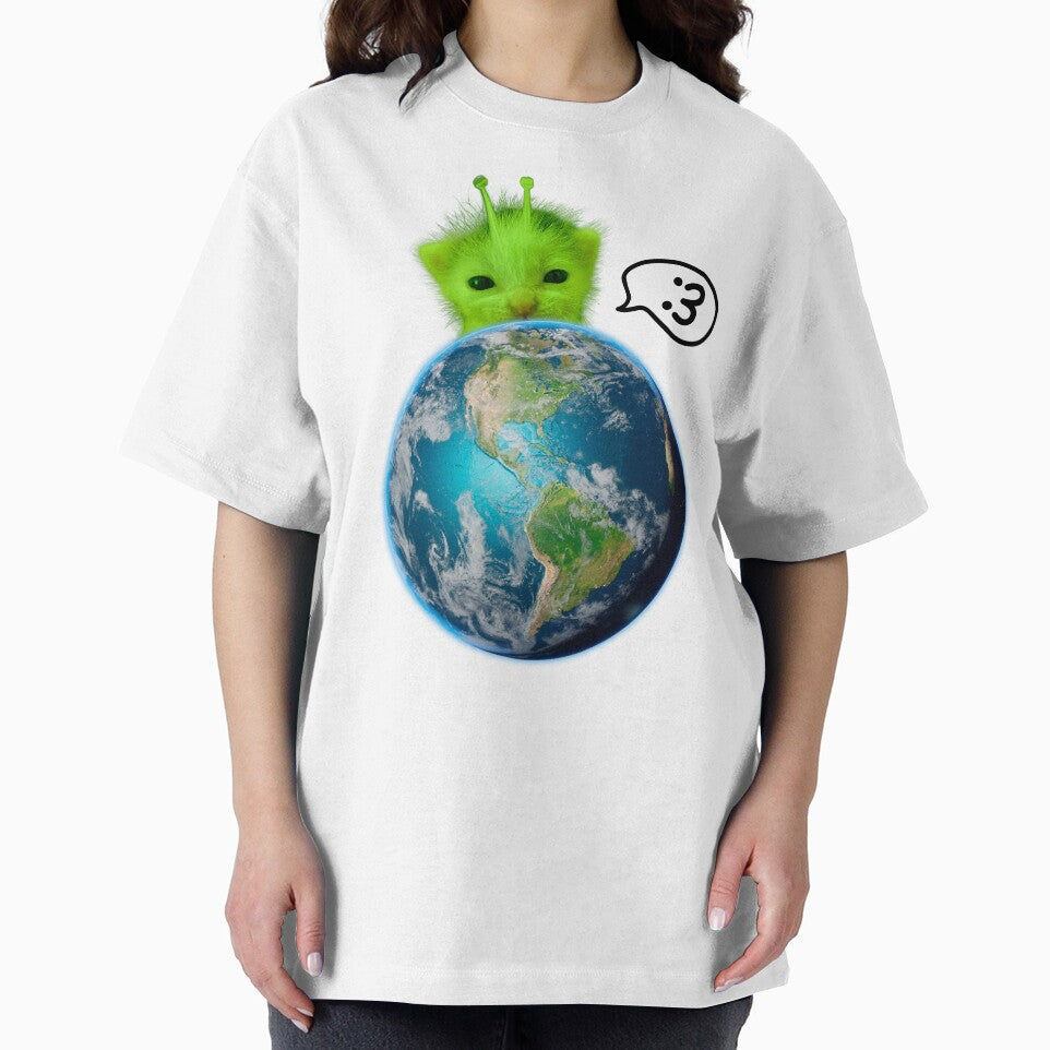 Funny Meme Alien Baby Cat by RebeccaLittlee