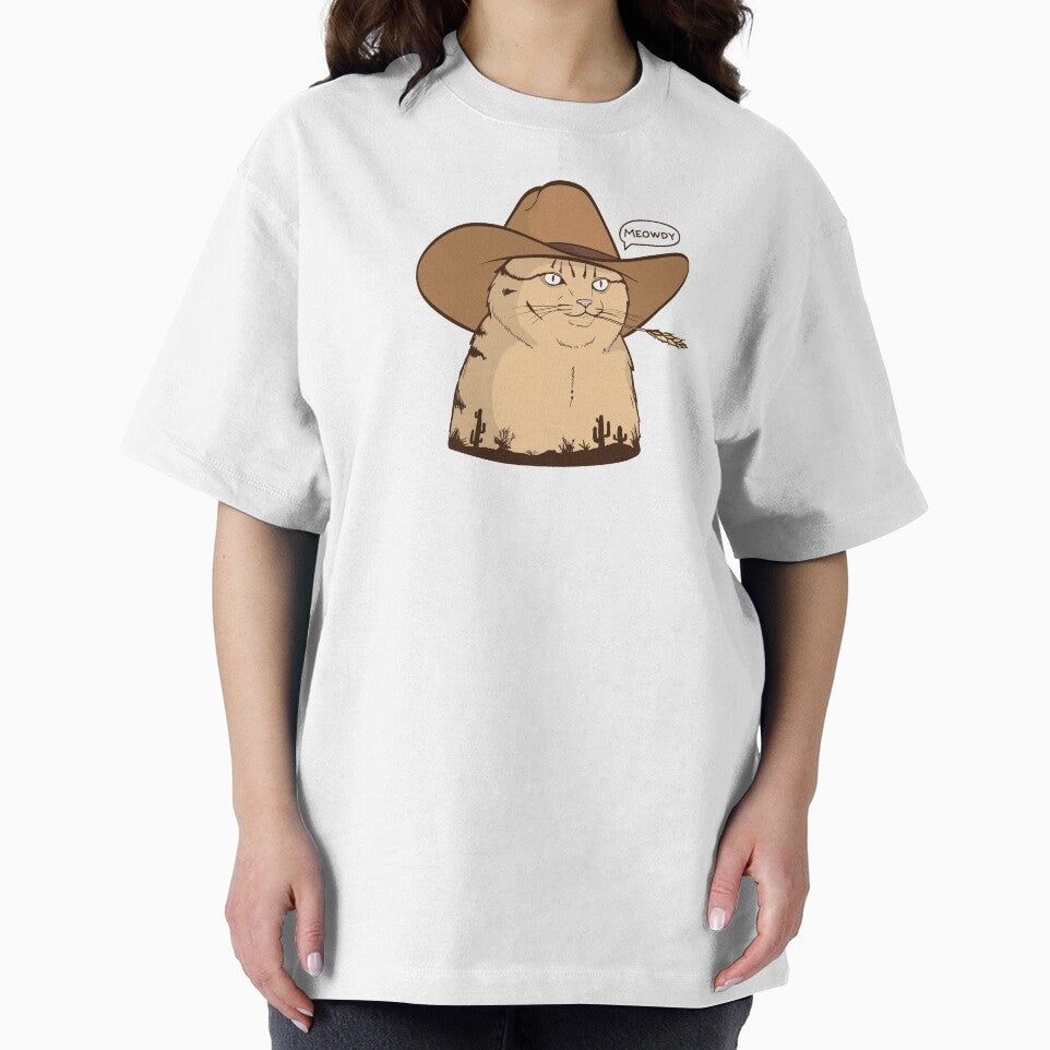 Meowdy Cat, Cowboy Cat, Meowdy Pawtna, Western Cat Illustration by The PizzaCat by pizzacatparty