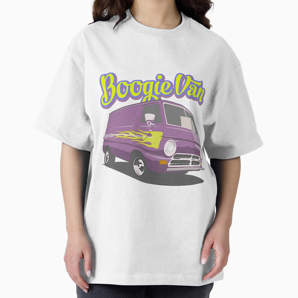 Retro Boogie Van With Flames Graphic, Merch By Amazon, Redbubble, Teepublic, Limited Edition, Perfe by GaizkaOtxoa