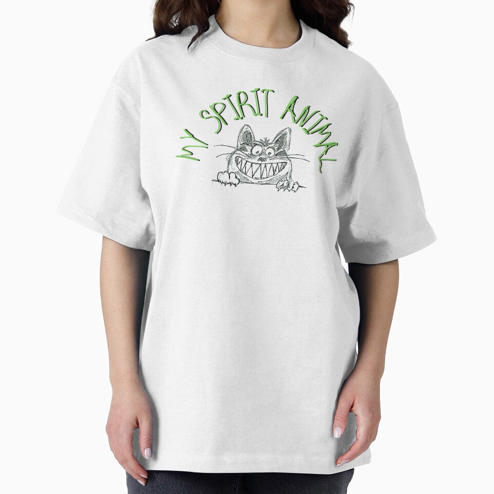 My Spirit Animal Crazy Bad Cat Green Design by LGbubble