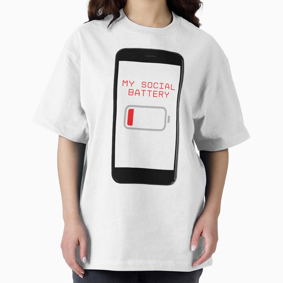Low Social Battery Funny by Noah V's Merch