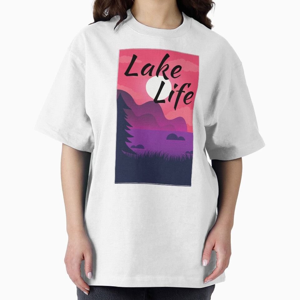 Lake Life Colorful Pastel Landscape by FlyingFennec