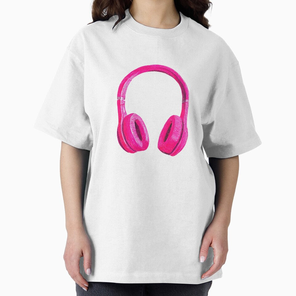 Pink Headphones Girly Music Aesthetic by jianina-alondra