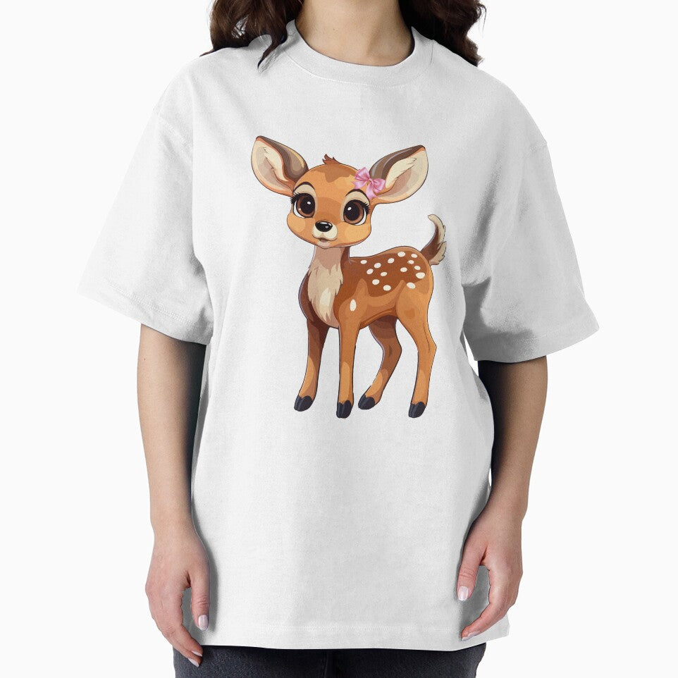 Cute Deer Pink Coquette Bow Girls by thebest-2studio