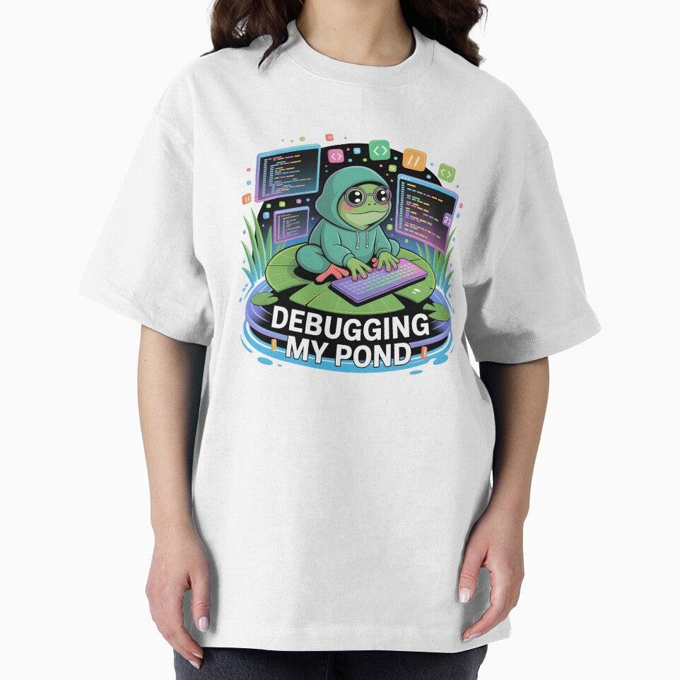 Debugging My Pond Funny Frog Programmer Coding Design by RBToper