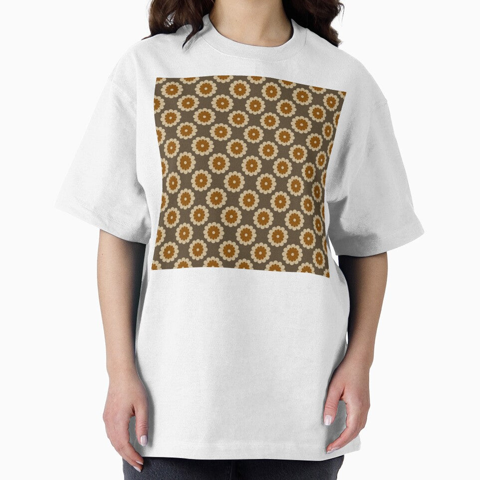 Brown 70s Floral Pattern by antevasinart