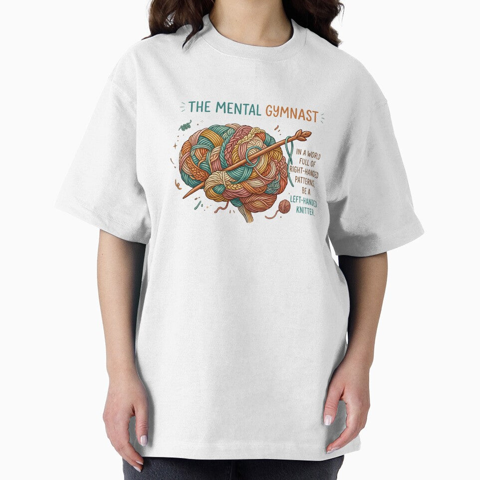 The Mental Gymnast Left Handed Knitter by GaflariDesign