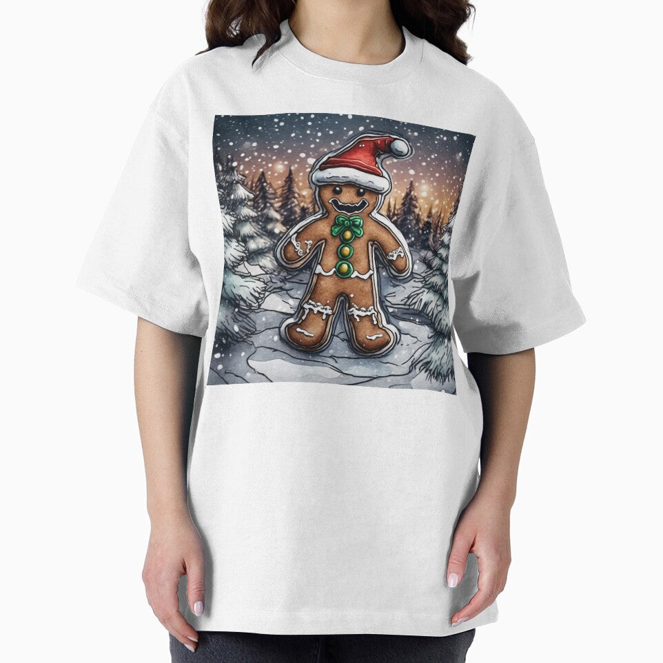 Christmas and Holiday Gingerbread man - Watercolor & Ink 13 by KBMediaArt