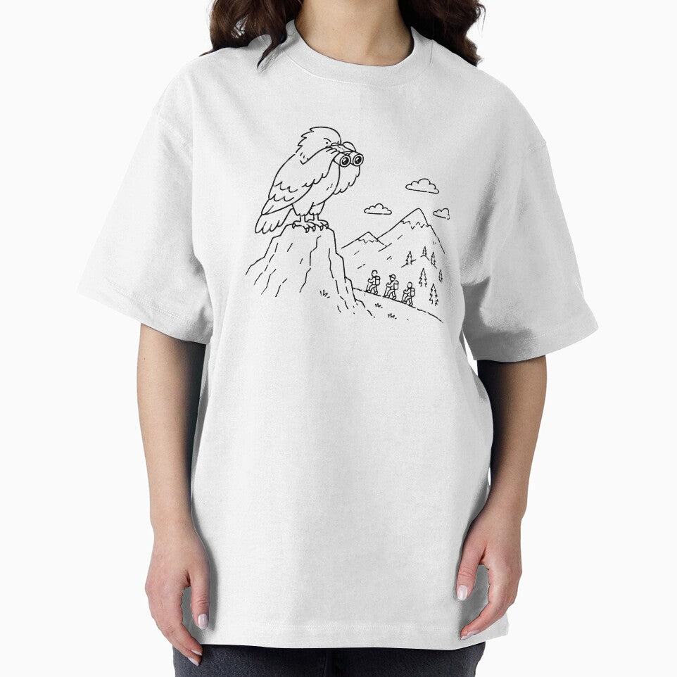 Funny Eagle Bird Watching Hikers Mountain Hiking Design by MonkiFlipp