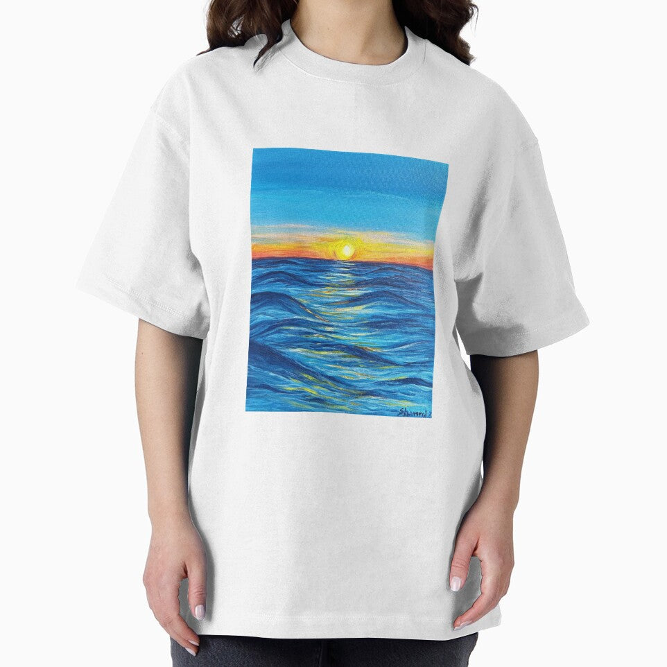 Sunrise Over Sea Acrylic Painting – Van Gogh Inspired by alexnlanguages