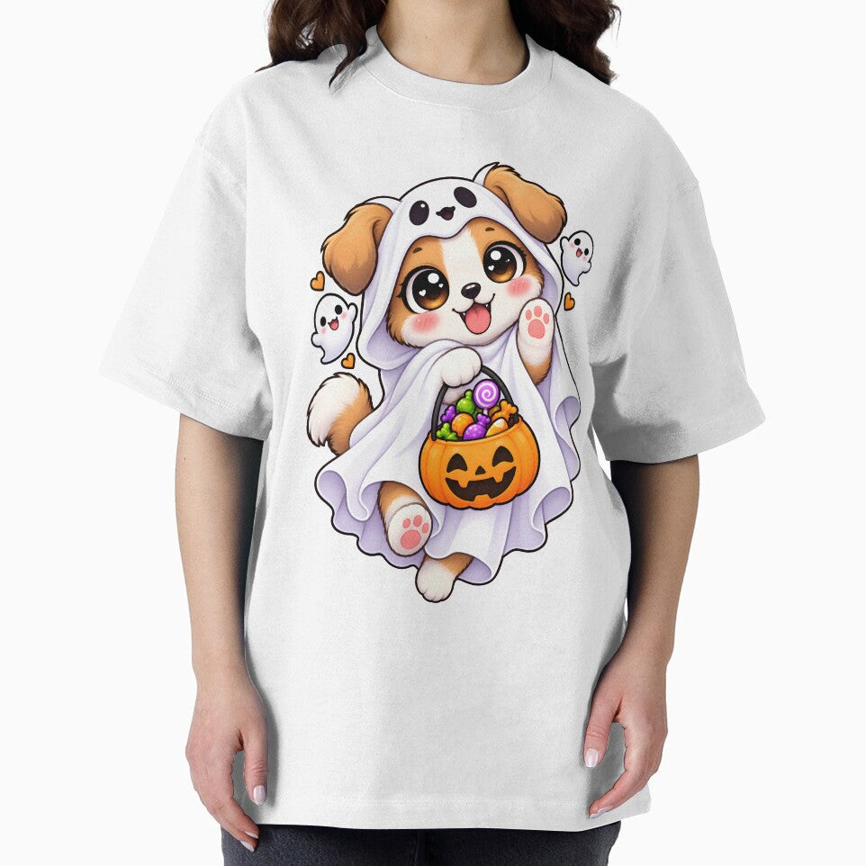 Spooky Ghost Dog – Cute Kawaii Veterinary Halloween by Bettybee00