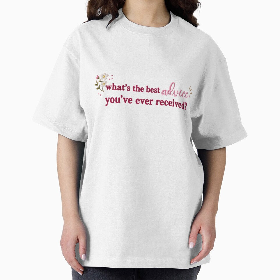 What's the Best Advice You've Ever Received? Cute Floral Inspirational Quote by AveniaOficial