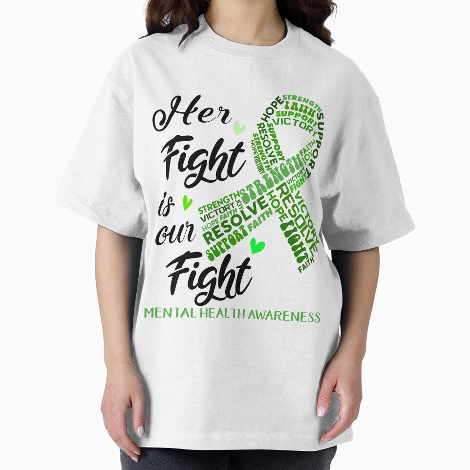 Mental Health Warrior, Her Fight is our Fight Mental Health Awareness by Greggwillard