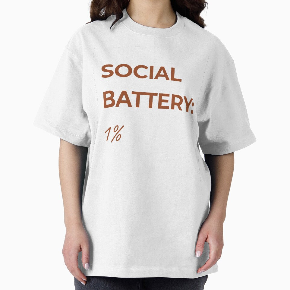 SOCIAL BATTERY 1% by itsnoviashop
