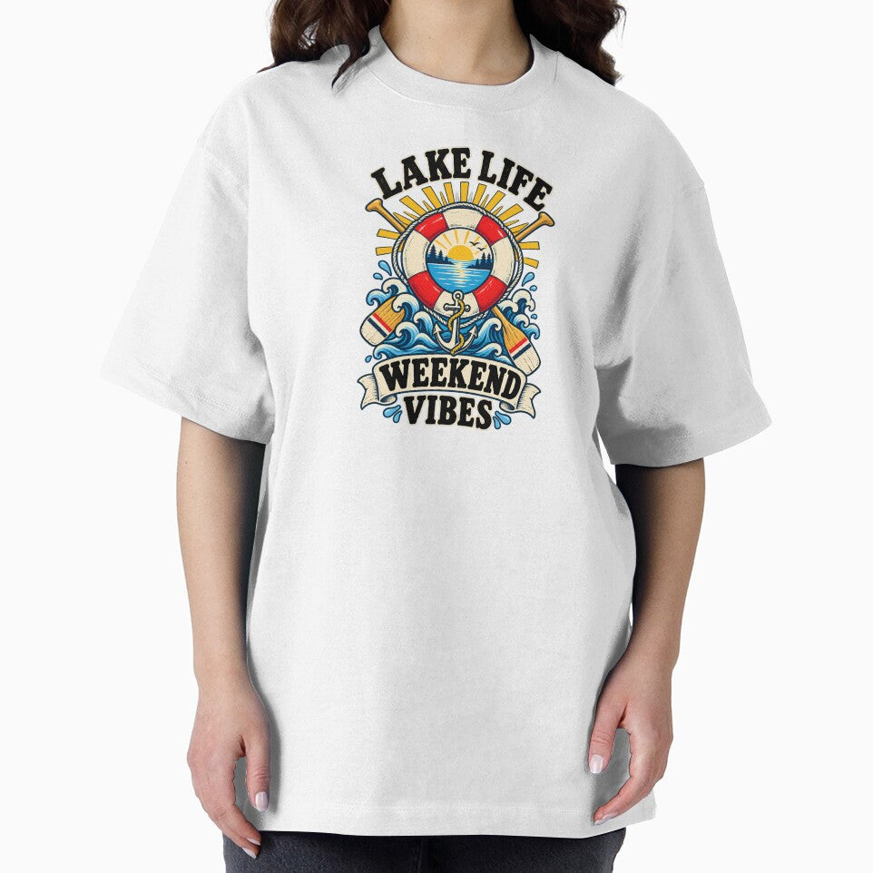 Lake Life Weekend Vibes Retro Nautical Summer Design by urbinet