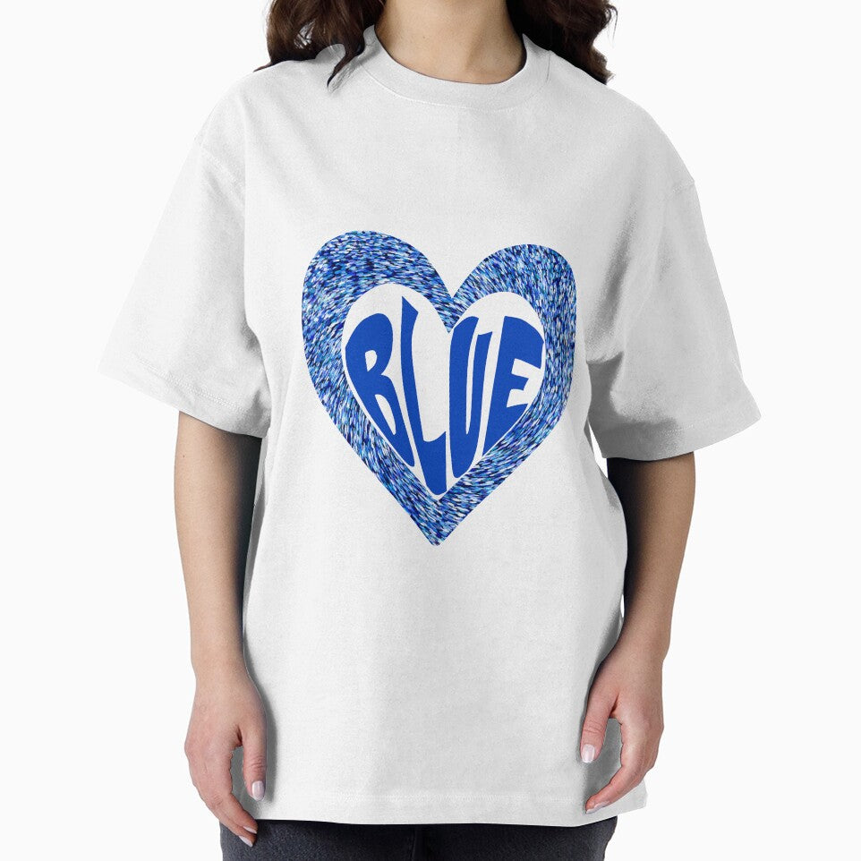 blue crystal heart blue typography by TheMillusion