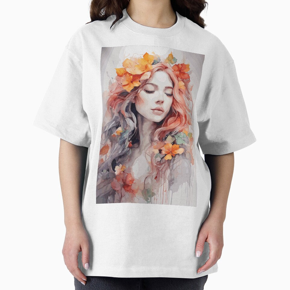 woman decorated with pretty flowers by InnovaDigital