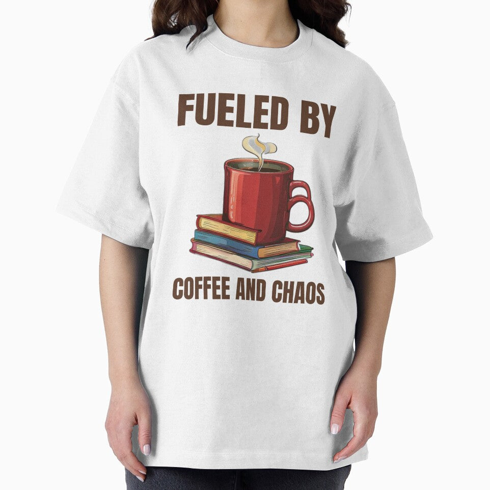 Fueled By Coffee And Chaos Teacher by DreamDesignWear