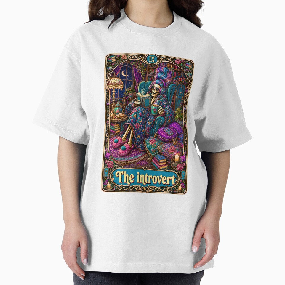 Funny Tarot Skeleton - The Introvert by Travelslightly