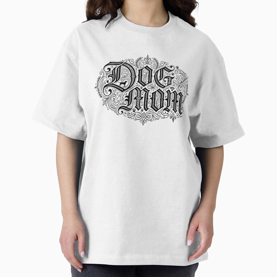 Gothic Dog Mom Calligraphy by BetweenForms