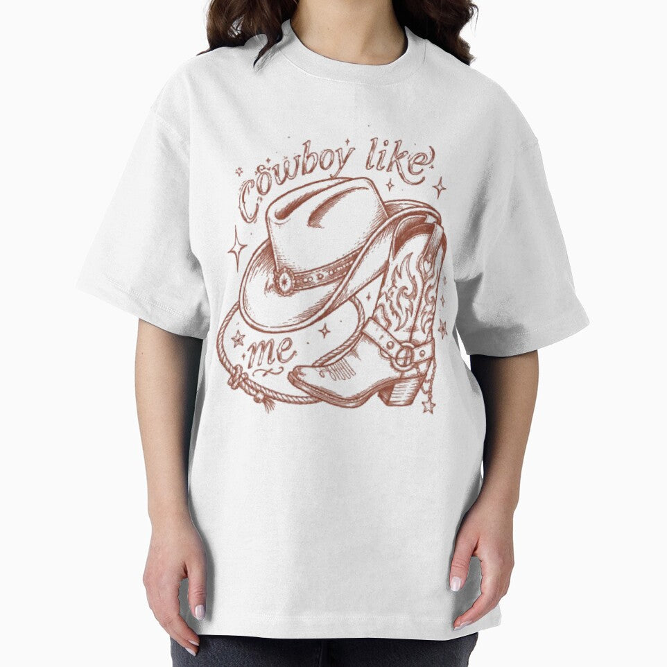 Cowboy Like Me Vintage Western Cowgirl Boots Graphic by AveniaOficial