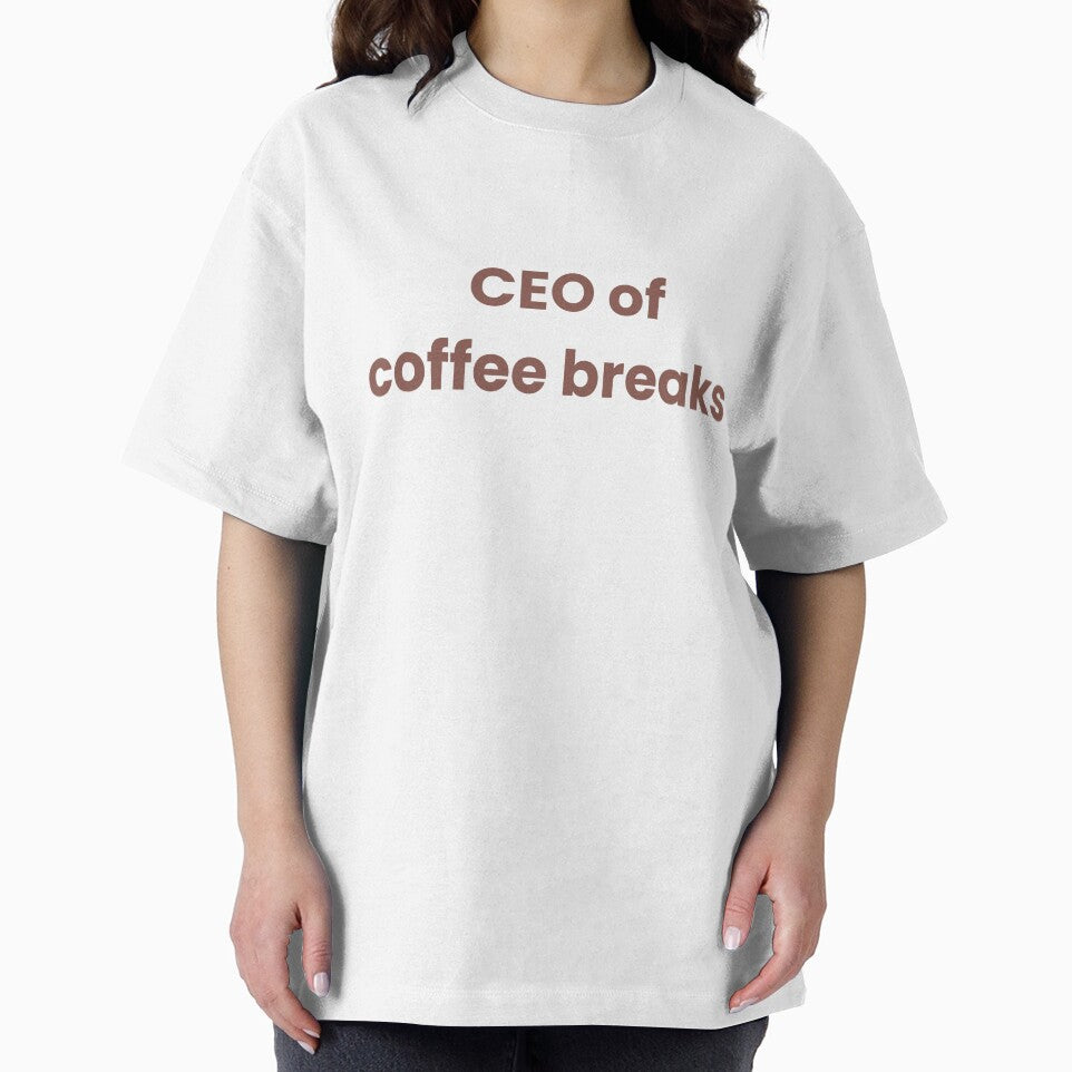 CEO of Coffee Breaks – Minimalist Coffee Lover Quote for Cozy Aesthetic Fans by J0b4t