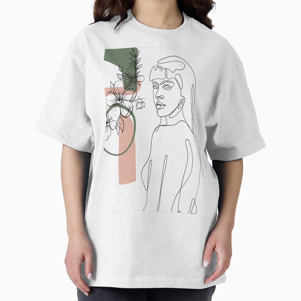 Line art girl minimalist illustration by Artandstonesgr