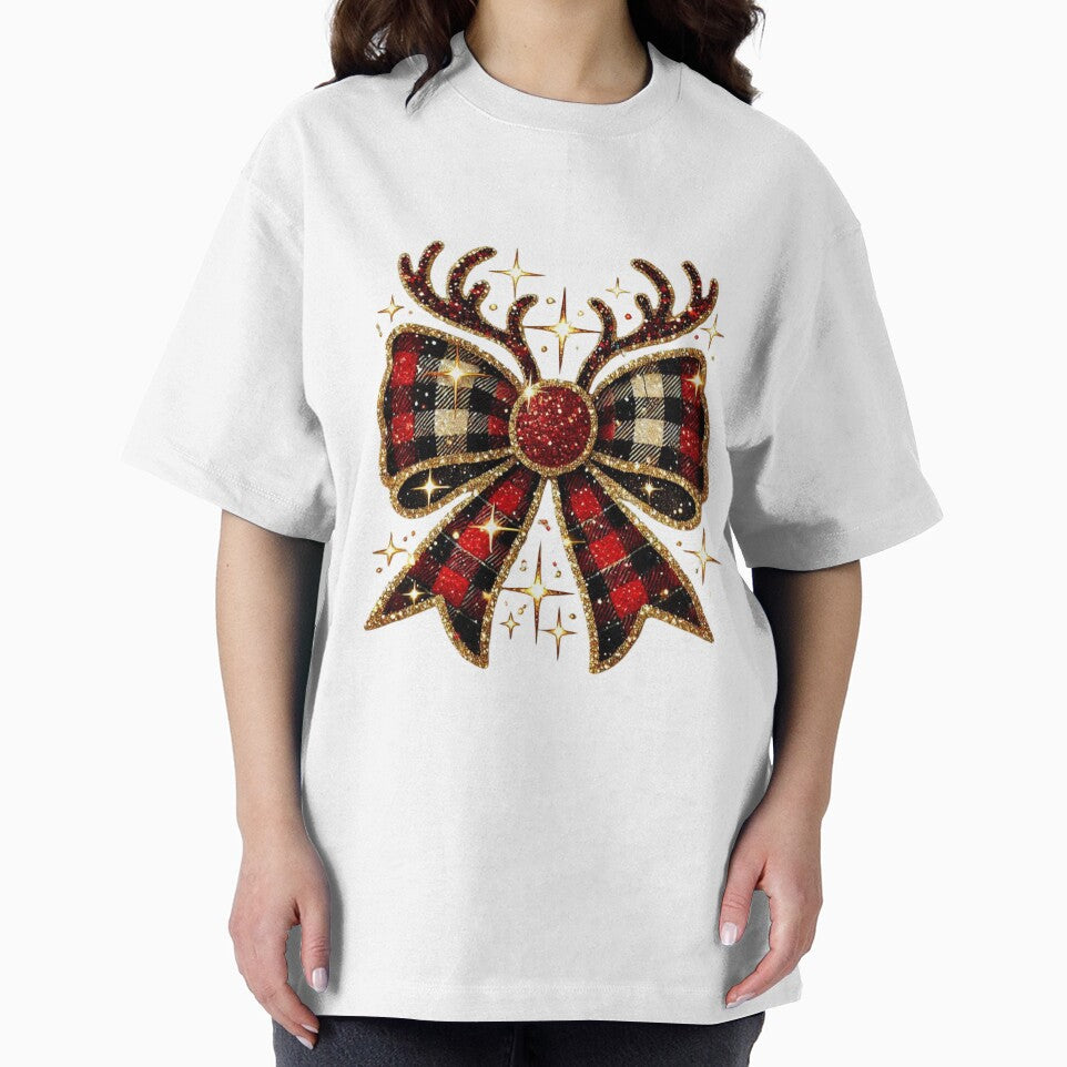 Christmas bow glitter bow reindeer antlers by PapayaGen