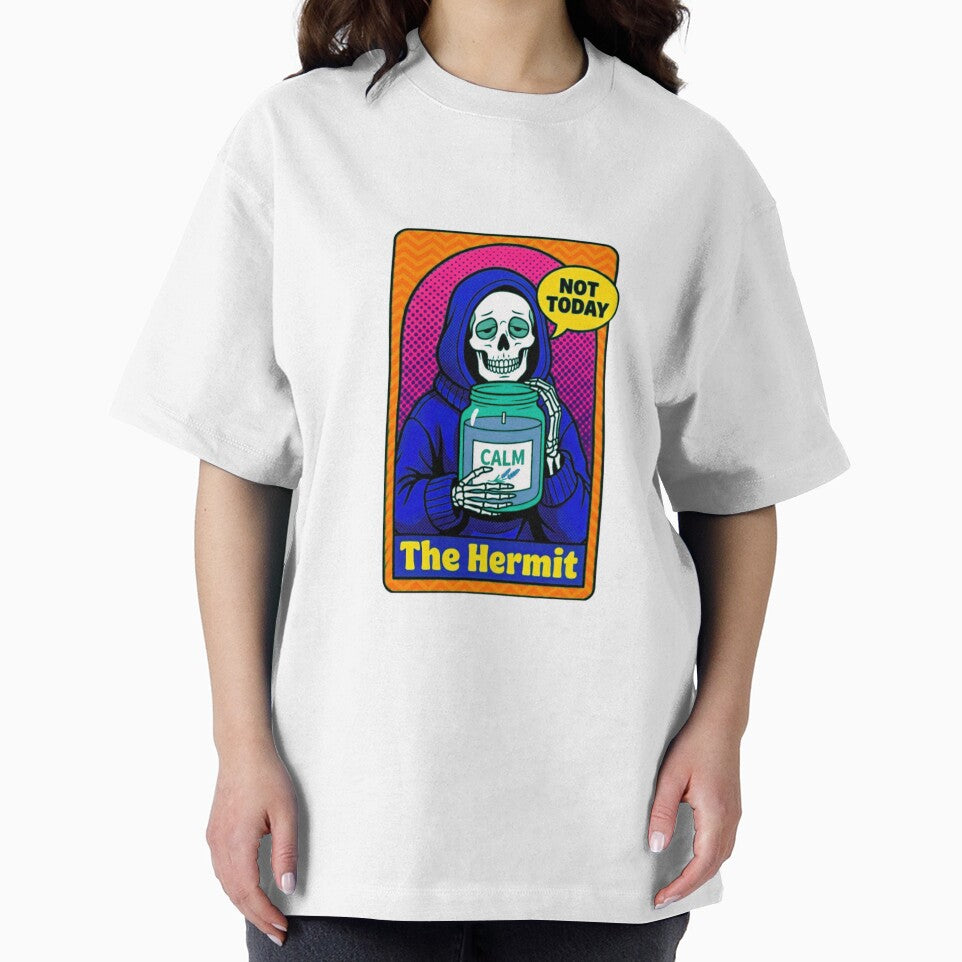 Funny Tarot Skeleton - The Hermit by Travelslightly